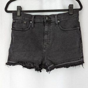 Madewell Black Raw Hem Shorts Size Small